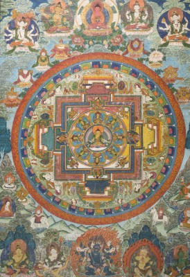 Bild EIN GROSSES MANDALA-THANGKA