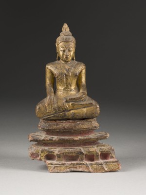 Bild EINE SITZENDE FIGUR DES BUDDHA