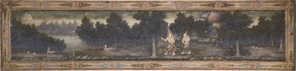 Bild EIN GEMÄLDE MIT DER DARSTELLUNG DES VESSANTARA JATAKA