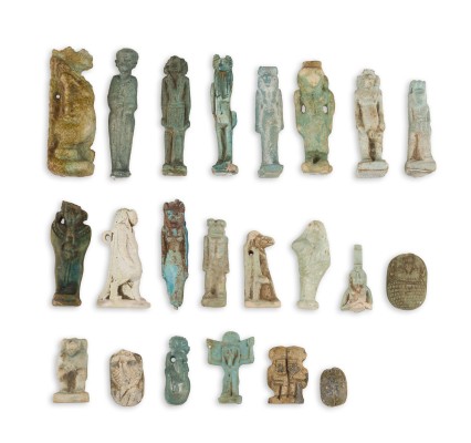 Picture 22-TEILIGE SAMMLUNG VON SCHUTZ-AMULETTEN ÄGYPTISCHER GOTTHEITEN