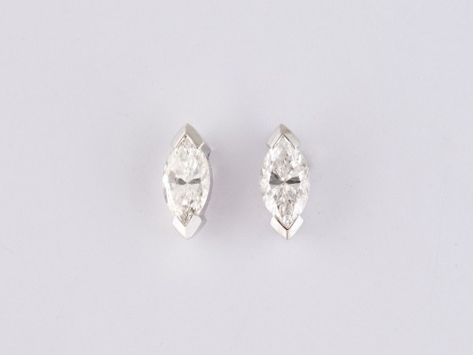 Bild MARQUIS-DIAMANT OHRSTECKER