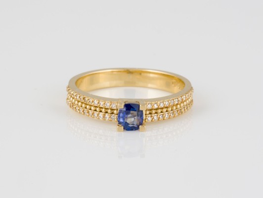 Picture SAPHIR-BRILLANT RING