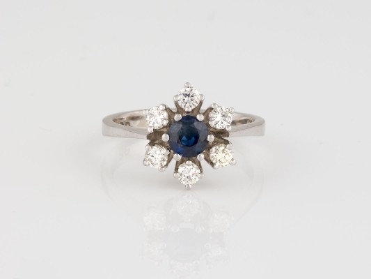 Picture SAPHIR UND DIAMANTEN RING