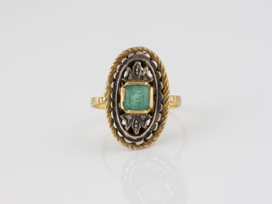 Picture ANTIKER SMARAGD RING