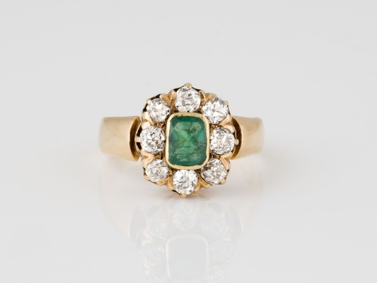 Picture ANTIKER SMARAGD RING