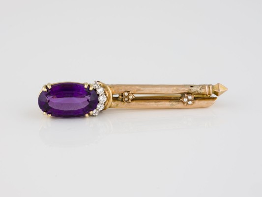 Bild AMETHYST BROSCHE