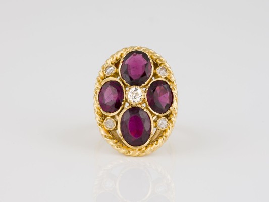 Bild ANTIKER RUBELLIT RING