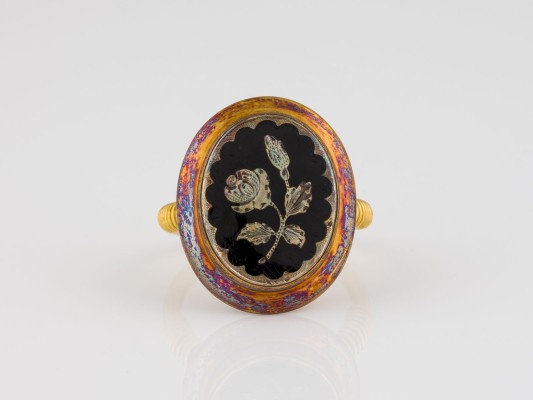 Bild FLORALER EMAILLE RING