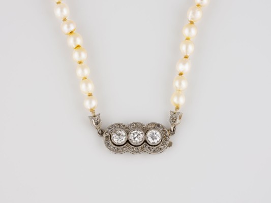 Bild RIVIERE-PERLENCOLLIER MIT ART-DECO-SCHLIESSE