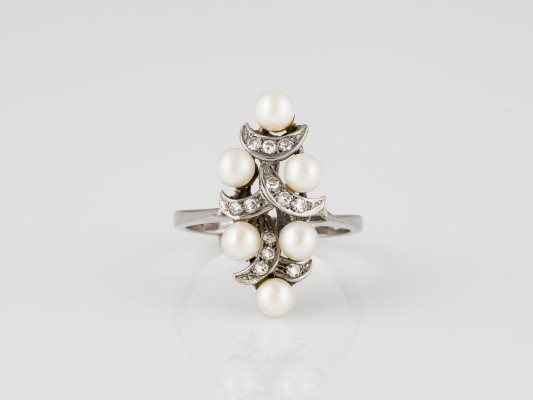 Bild PERLEN DIAMANT RING