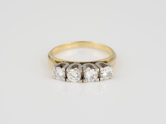 Picture ELEGANTER BRILLANTEN HERRENRING
