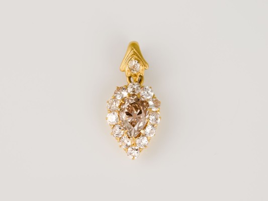 Bild FANCY DIAMOND TROPFEN ANHÄNGER