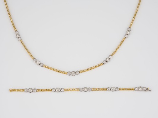 Bild BICOLOR COLLIER - ARMBAND SET