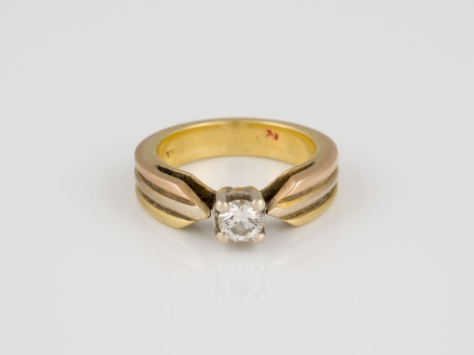 Bild TRICOLOR SOLITÄR RING