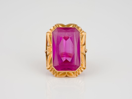 Bild RIESIGER PINKER COCKTAIL RING