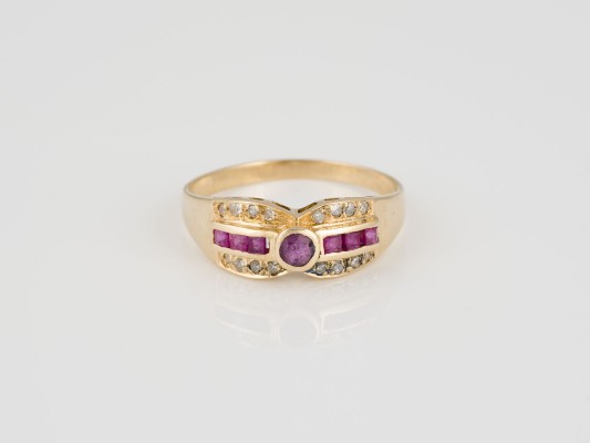 Bild DIAMANT RUBIN DAMENRING