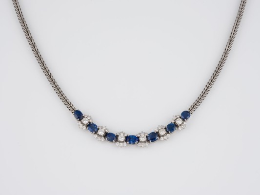 Bild MASSIVES SAPHIR DIAMANT COLLIER