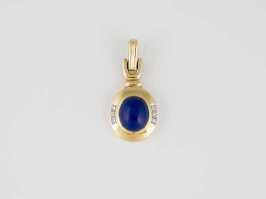 Bild GROßER LAPIS LAZULI BRILLANT ANHÄNGER