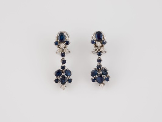 Bild ELEGANTE SAPHIR OHRHÄNGER