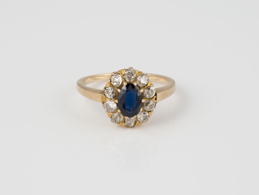 Picture SAPHIR DIAMANT ENTOURAGE RING