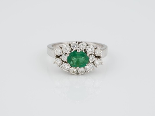 Picture SMARAGD BRILLANT RING