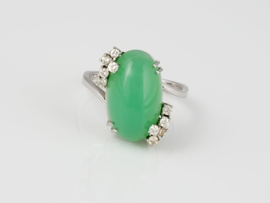 Picture CHRYSOPRAS COCKTAIL RING