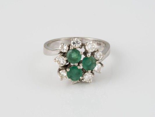 Picture SMARAGD BRILLANT RING