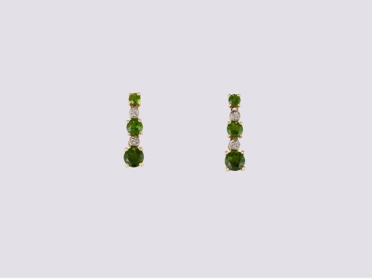 Picture GRÜNE OHRHÄNGER MIT DIAMANTEN