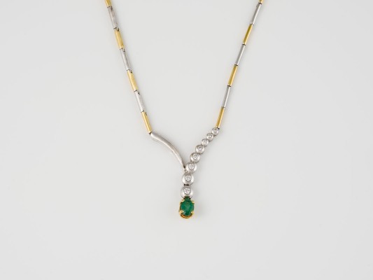 Picture SMARAGD BRILLANT COLLIER