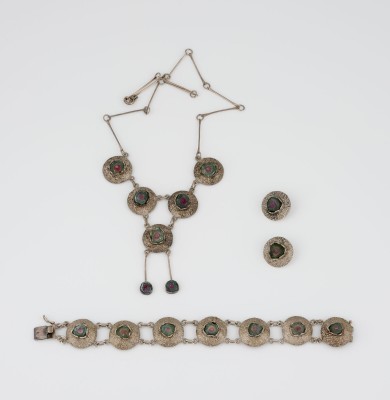 Bild WASSERMELONEN TURMALIN SCHMUCK SET