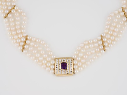 Bild ELEGANTES CHOKER PERLEN COLLIER