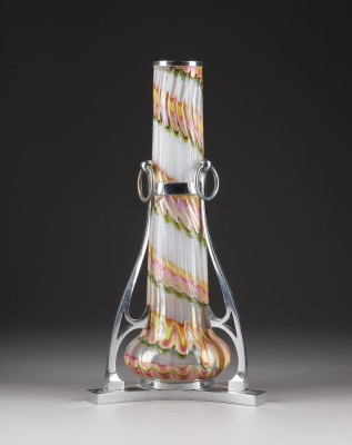 Picture ART-DÉCO-VASE MIT METALLMONTIERUNG
