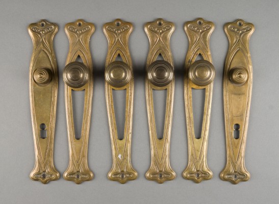 Picture SECHS JUGENDSTIL-TÜRBESCHLÄGE