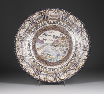 Picture WANDTELLER 'CRISTOBAL COLON 1592'