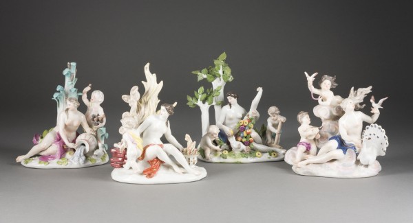 Auction 150<br>VIER ELEMENTE 'DIE ERDE', 'DIE LUFT', 'DAS WASSER' UND 'DAS FEUER'