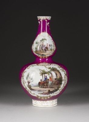 Bild KÜRBISVASE MIT WATTEAU-MALEREI