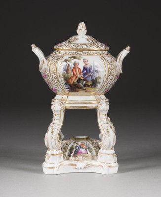 Picture BRÛLE-PARFUM MIT WATTEAU-MALEREI