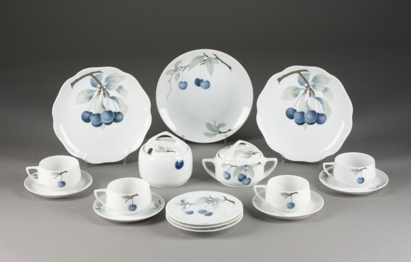 Picture 16-TEILIGES KAFFEESERVICE 'BLAUE KIRSCHE'