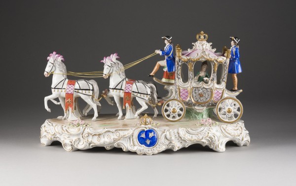 Picture GROSSE ROKOKO VIERSPÄNNER - KUTSCHE 'AUSFAHRT DER PRINZESSIN'