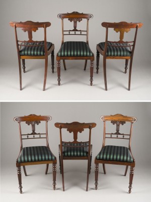 Auction 150<br>SECHS BIEDERMEIER STÜHLE