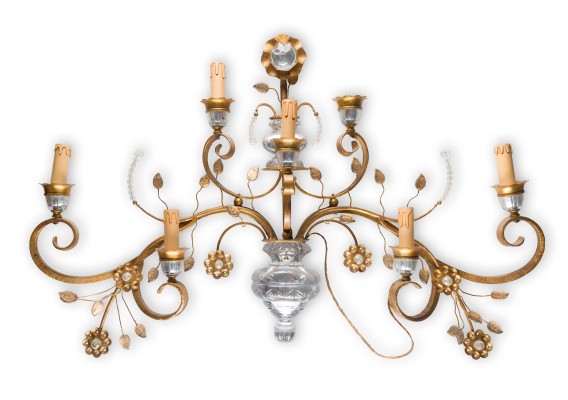 Picture GROSSE FLORALE WANDLAMPE