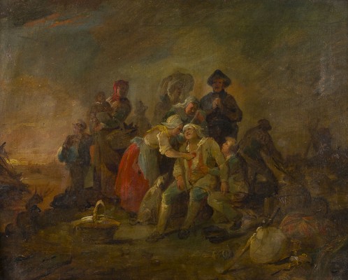 Auktion 150<br>DRAMATISCHE SZENE MIT BRANDOPFERN