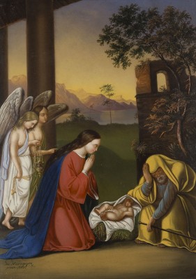 Auktion 150<br>DIE ANBETUNG DES CHRISTUSKINDES, 1852