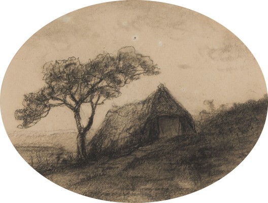 Bild LANDSCHAFT MIT HÜTTE