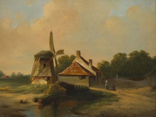 Auktion 150<br>LANDSCHAFT MIT MÜHLE