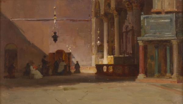 Auktion 150<br>INTERIEUR DER SAN MARCO IN VENISE, 1887