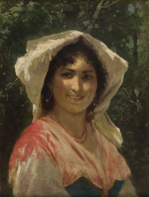 Auktion 150<br>PORTRÄT EINER ITALIENISCHEN BÄUERIN, 1875