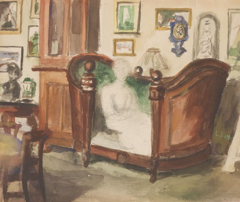 Auktion 150<br>INTERIEUR EINES MÖBILIERTEN SALONS