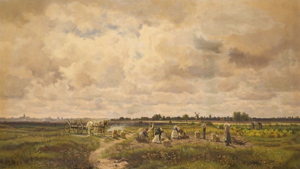 Auktion 150<br>'KARTOFFELERNTE AUFS FISCHLAND IN MECKLENBURG', 1911