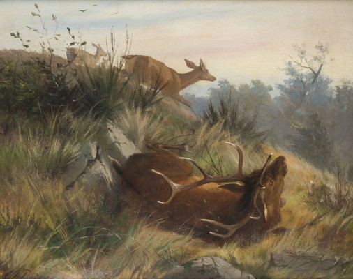 Auction 150<br>DER VERWUNDETE HIRSCH